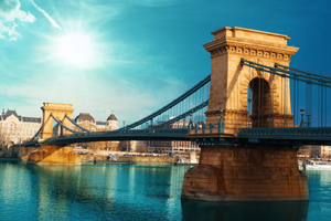 Budapest has many attractions including 7 romantic bridges