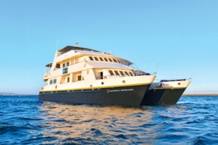 close up of the Celebrity Xploration as the sun shines on on the cruise ship